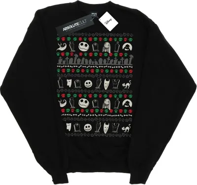 Produktbild von Disney - "Nightmare Before Christmas" Sweatshirt für Damen BI9436 (XL) (Schwarz)