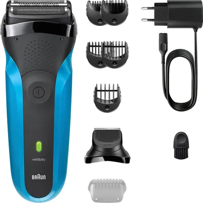 Immagine prodotto di Braun Series 3 310BT Rasoio Trimmer Nero, Blu