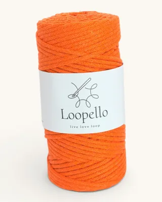 Produktbild von Loopello Baumwollkordel Classic 3 mm 100 m – Orange
