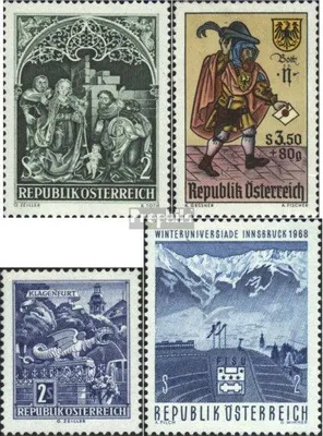 Produktbild von Briefmarken Österreich 1967 Mi 1254,1255,1256,1257 (kompl.Ausg.) postfrisch Sondermarken