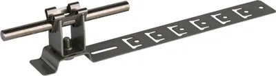Produktbild von DEHN Dachleitungshalter UNIgrip, Niro, H 20mm, Rd 8mm, mit geprägter Strebe, 205mm, 1 Stk.
