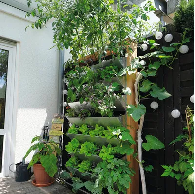 Produktbild von Hochbeet Vertikalbeet bellissa Inalto L8 100 x 32 x 180 cm silber