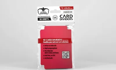 Produktbild von Ultimate Guard Kartentrenner Standardgröße Rot (10)