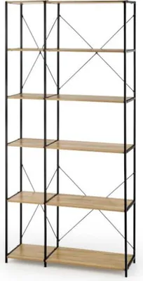 Obrázek produktu pro Halmar Regál REG-19 - dub sonoma / černá