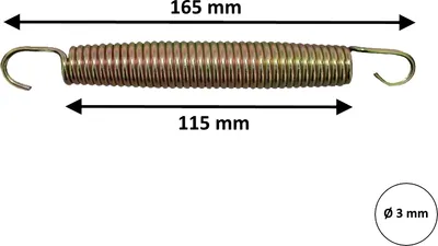 Produktbild von walexo 5 Stück Trampolin Feder Federn Ersatzfeder Sprungfeder 16,5 cm ( 165 mm )