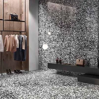 Productafbeelding van CASA39, porseleinen tegels met terrazzo-look, Venetiaans design, 60x120 cm, Casalgrande Padana Macro