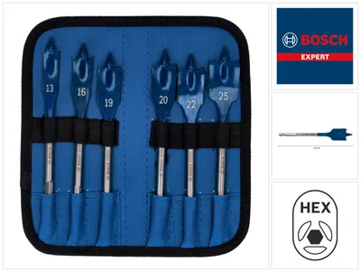 Immagine prodotto di Bosch EXPERT SelfCut Speed Set di Mecchie a spada 13 / 25 mm - 6 pz. ( 2608900333 ) per legno