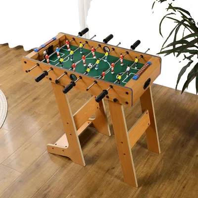 Produktbild von Klappbarer Tischfußballtisch, Abmessungen 69 x 37 x 70 cm, inklusive 2 Bälle und 6 Griffe