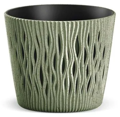 Zdjęcie produktu dla Doniczka Prosperplast SANDY okrągła zielona 26,2 cm