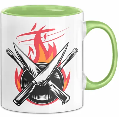 Produktbild von Koch Tasse Geschenkidee Hobbykoch Lustiger Spruch Geschenkidee Lustig (Grün)
