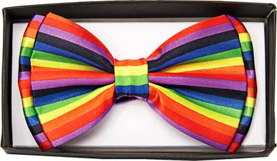Produktbild von Regenbogen Fliege Deluxe als Kostüm Zubehör für Fasching & Mottoparties