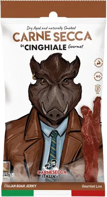 Image de Jerky de sanglier de qualité supérieure, 40 g – 100 % naturel
