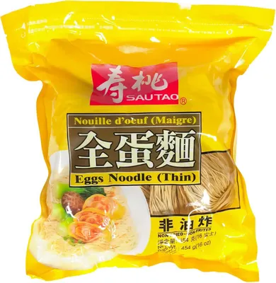 Produktbild von Sautao Eiernudeln dünn 454g