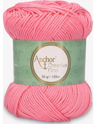 Obrázek produktu pro Anchor Creativa Fino – mercerovaná bavlněná příze na háčkování (barva 00225)