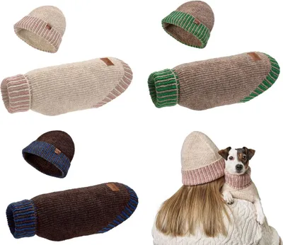 Produktbild von Hunter Odense, Hund, Pullover, Braun, Grün, Polyester, Einfarbig, Maschinenkaltwäsche
