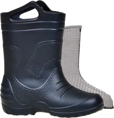 Produktbild von Kinder Gummistiefel gefüttert | Regenstiefel mit Einstiegshilfe Blau 22/23