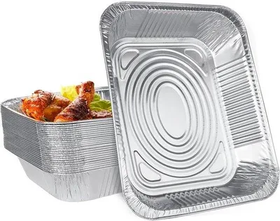 Produktbild von Famanu Aluminium Grillschalen 30 Stück - 3500 ml - für Grill und BBQ