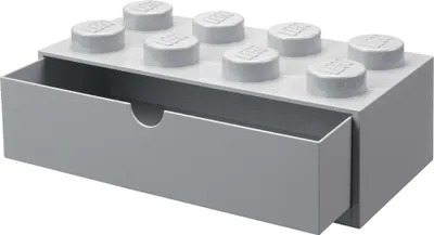 Produktbild von LEGO Schubladenbox DESK DRAWER 8 1 Schub grau