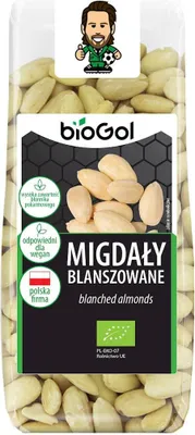 MIGDAŁY BLANSZOWANE BIO 100 g - BIOGOL