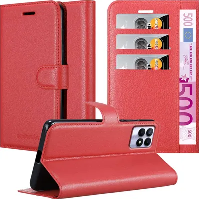 Obrázek produktu pro Cadorabo Case for Realme 8i / Narzo 50 4G Protective Cover in Red Pouzdro na mobilní telefon s magnetickým zavíráním