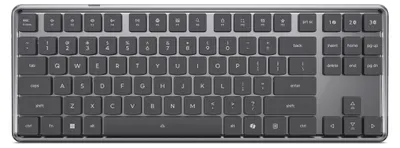 Imagen del producto de Lenovo 4Y41V37355, teclado compacto (80-87%), con cable y sin cable, USB + RF inalámbrico + Bluetooth, interruptores ópticos, LED, color gris