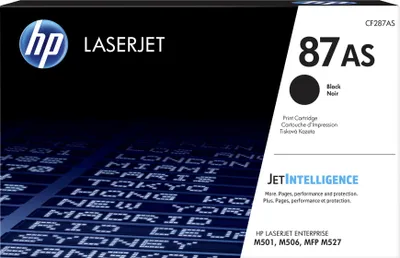Produktbild von HP 87AS Schwarz Original LaserJet Tonerkartusche, 6000 Seiten, Schwarz, 1 Stück(e)