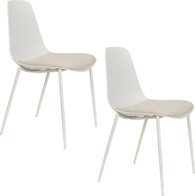 Produktbild von Housecraft Living Jeffrey Esszimmerstuhl Weiß - 4 er Set
