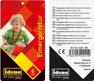 Produktbild von Idena Sandspielzeug-Set farbsortiert