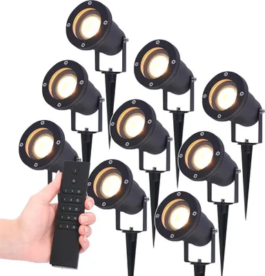 Produktbild von HOFTRONIC LED Gartenstrahler 4W 345lm 2700K Schwarz IP65 Set 9 Stück