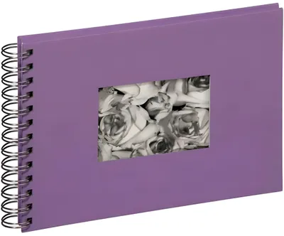 Produktbild von Pagna Spiralalbum 24x17cm Passep. Stoffeinband 40S flieder