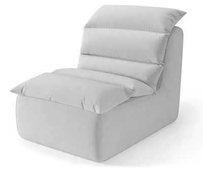 Produktbild von Loungesessel - Relaxsessel - Mit Armlehnen - Gepolstert - Metallgestell - Stoffbezug - Grau