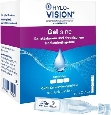 Produktbild von Hylo-Vision Gel sine Einzeldosispipetten 20X0.35 ml