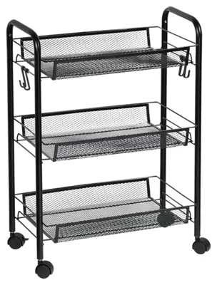 Produktbild von KESPER Küchenwagen, Metall, 3 Ablageflächen, mit Rollen, 91200