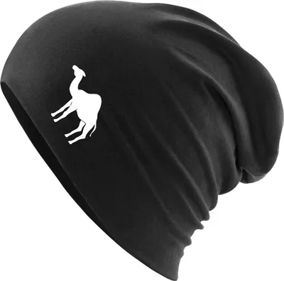 Produktbild von Huuraa Beanie Dromedar Kamel Silhouette Black One Size Baumwolle und Elasthan Mütze Geschenkidee