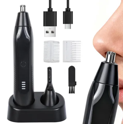 Produktbild von Cozary 2-in-1 Nasenhaartrimmer und Augenbrauentrimmer, Nasenhaartrimmer Herren,