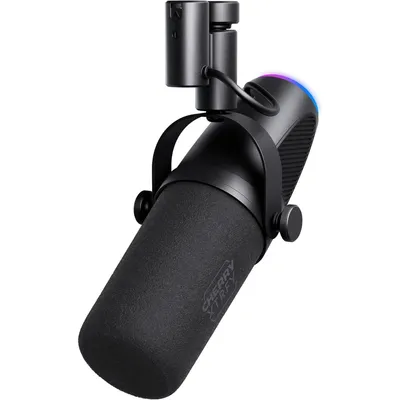 Obrázok produktu pre Súprava CHERRY Xtrfy na streamovanie Plug & Play s USB mikrofónom RGB a ramenom na mikrofón s USB rozbočovačom