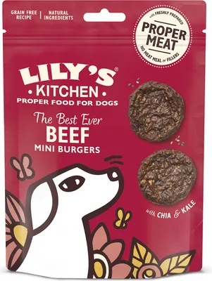 Produktbild von Lily's Kitchen Lilys Kitchen Canine Beef Mini Burgers, Leckerli, Hund, Universal, Rind, 70 g