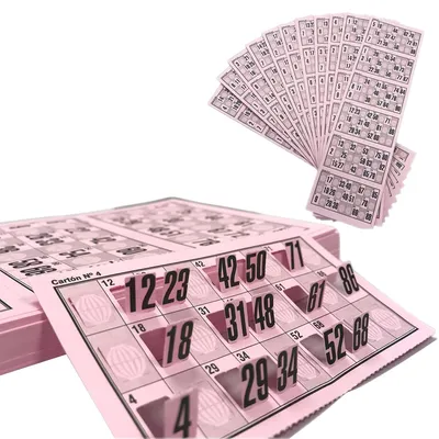 Produktbild von 960 Bingo Karten mit Ausgestanzten Zahlen und 90 Bällen - Traditionelles Spiel
