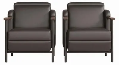 Produktbild von Designer 2x Ledersessel Wohnzimmer Sitzmöbel Luxus Sessel 2tlg