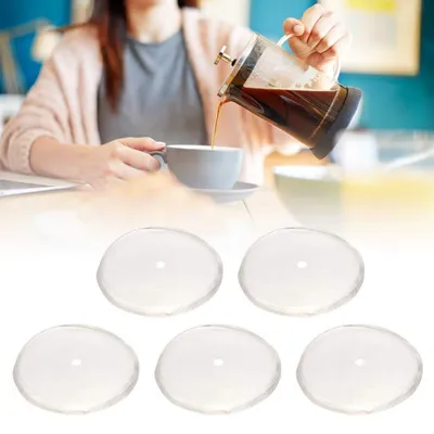 5er Set French Press Filter, RVS 80 Mesh, 600 ml