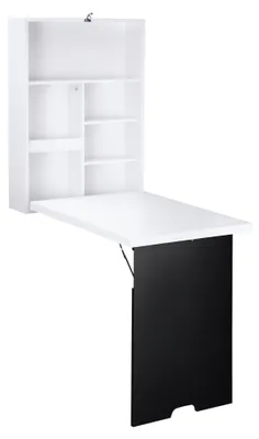 Produktbild von HOMCOM Wandtisch Klappbar Wandklapptisch Klappschreibtisch Computertisch Weiß