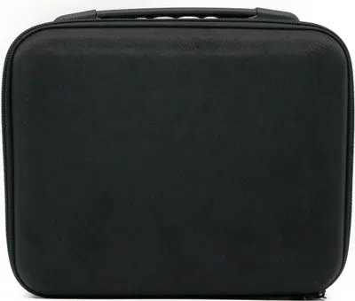 A black storage case for PoolLAB 2.0, shown from the front.