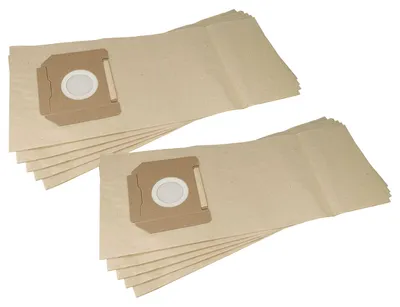 Produktbild von vhbw 10x Staubbeutel kompatibel mit Bosch GAS 35 M, GAS 35 M AFC Staubsauger - 36,2cm x 21,6cm braun