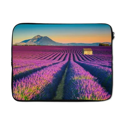 Produktbild von MuchoWow® Laptop Hülle 15 Zoll Lavendel - Berg - Blumen Laptoptasche - Laptoptasche - Sleeve - Rundum-Schutz