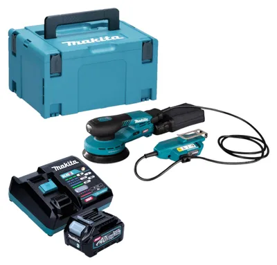 Zdjęcie produktu dla Makita BO 001 CGD101 Akumulatorowa szlifierka oscylacyjna 40 V maks. 125 mm skok 5,0 mm Bezszczotkowa + 1x akumulator 2,5 Ah + ładowarka + Makpac