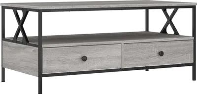 Produktbild von vidaXL Couchtisch Grau Sonoma 100x51x45 cm Holzwerkstoff