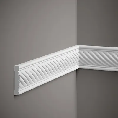 Produktbild von Mardom Wandleiste MDC239 Profoam 15 x 75 x 2000 mm Weiß Zierleiste Modern