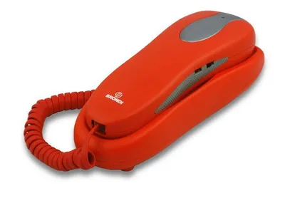 Image de Brondi Nemo Téléphone fixe analogique rouge avec 10 mémoires et fixation murale