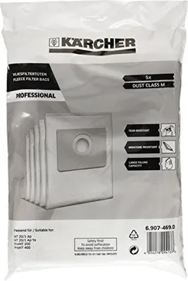Immagine prodotto di Sacchetto filtro Kärcher in pile 5 pz. Kärcher 6.907-469.0