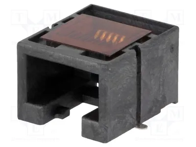 Produktbild von 1x Buchse RJ45 vergoldet PIN: 8 Niederprofil- Kat: 3  System: 8p8c 85502-5008 RJ-Steck